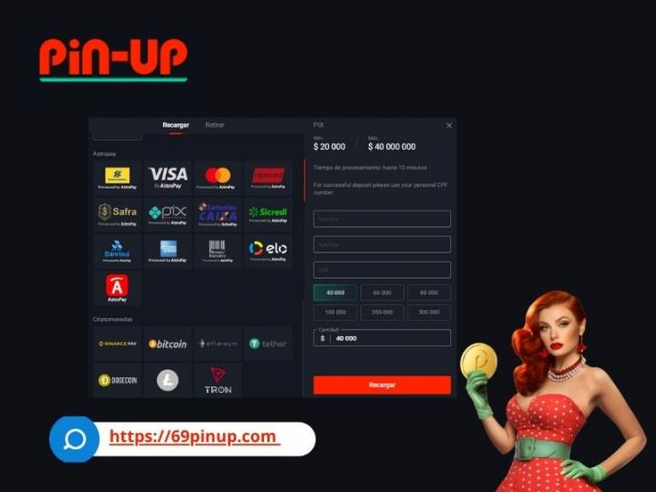 Métodos de depósito y retiro en Pin-Up