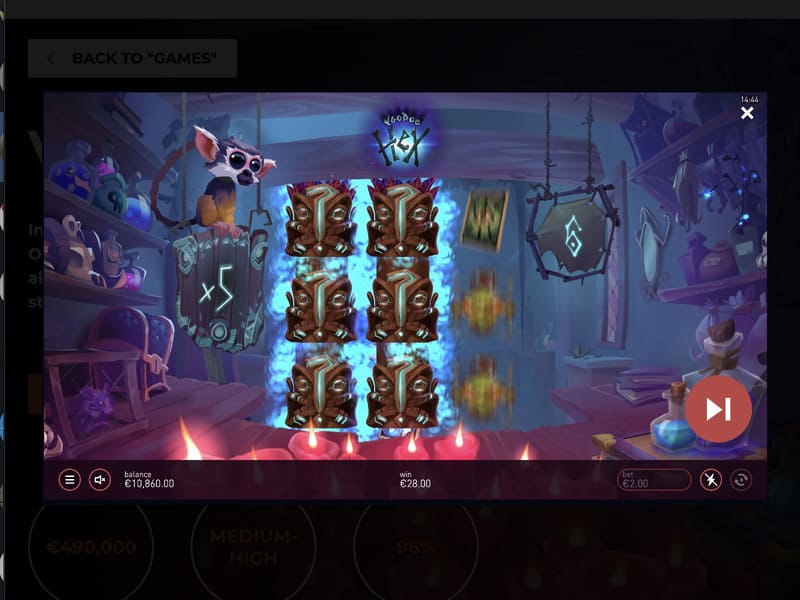Играть в Voodoo Hex бесплатно Pin up